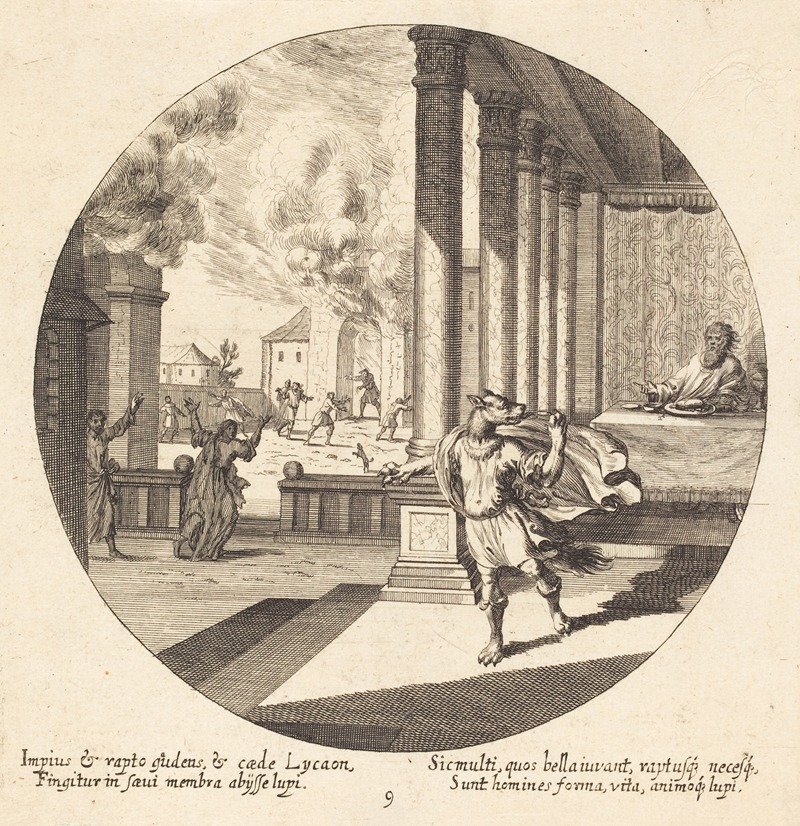 Georg Andreas Wolfgang the Elder - Jove Turns Lycaon into a Wolf