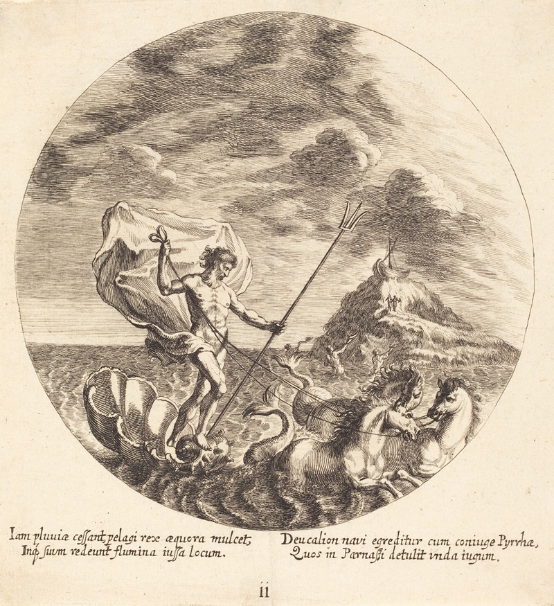 Georg Andreas Wolfgang the Elder - Deucalion and Pyrrha Land on Parnassus