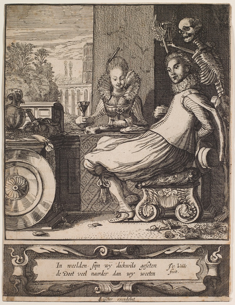 Jan van de Velde - Death Surprising a Couple