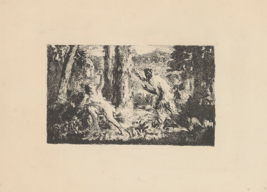 Ker-Xavier Roussel - Satyre courant derrière une nymphe