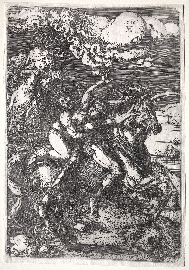 Albrecht Dürer - The Abduction on a Unicorn