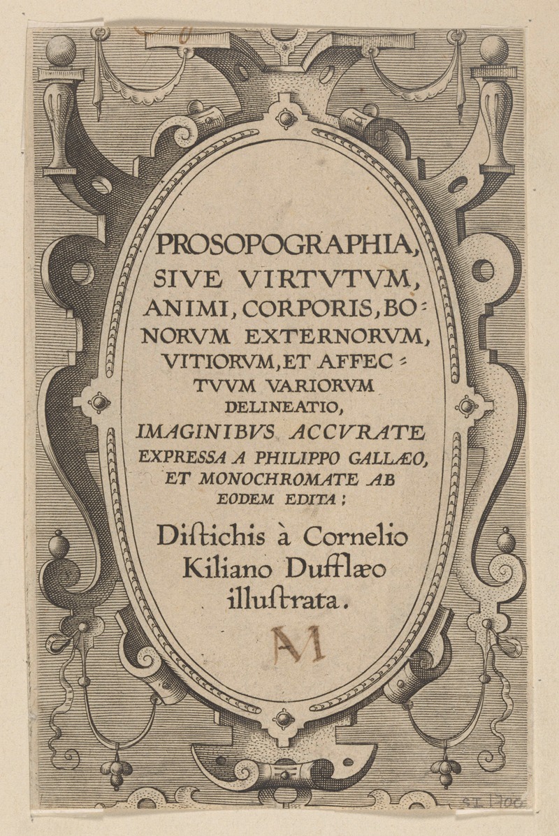 Philip Galle - Prosopographia – Title Page