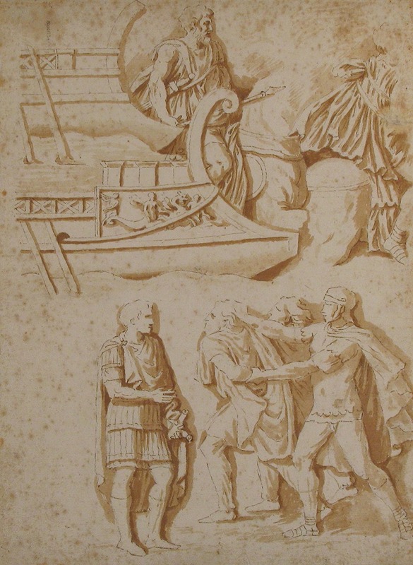 Nicolas Poussin - Studies of Details from Trajan’s Column