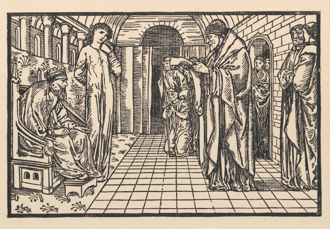 Sir Edward Coley Burne-Jones - Return of the messengers with the oracle