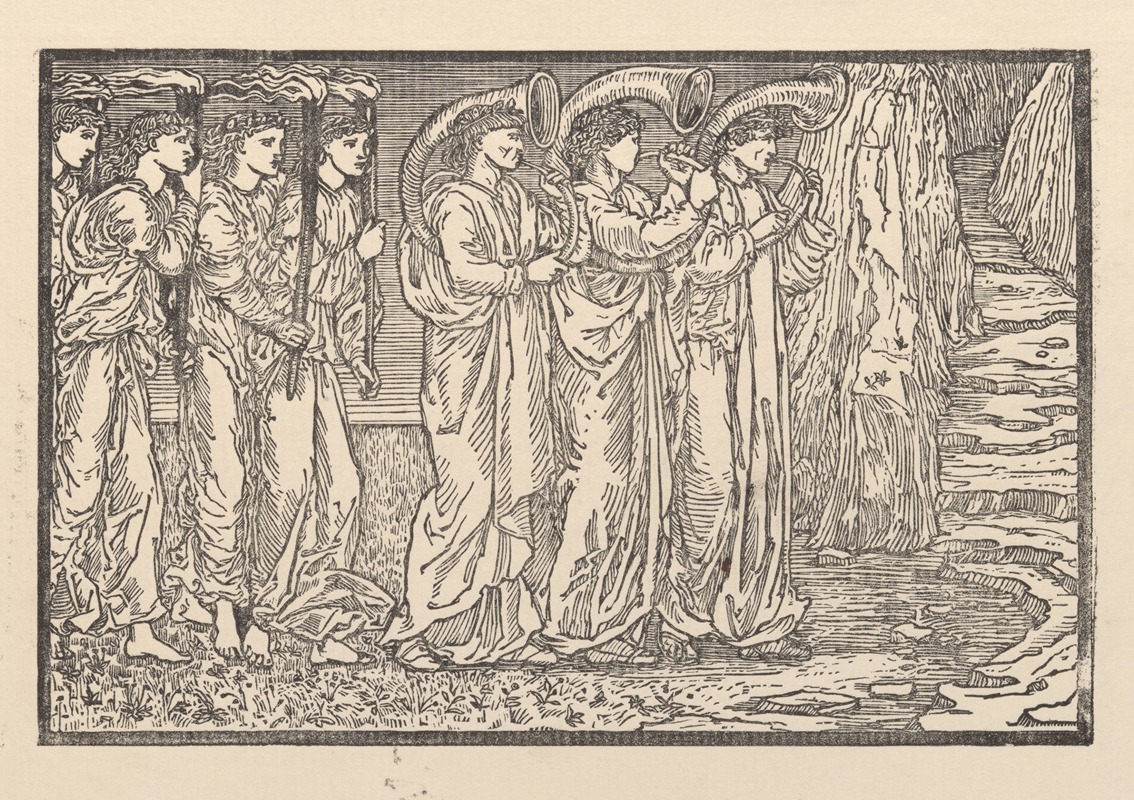 Sir Edward Coley Burne-Jones - Procession to the rock I