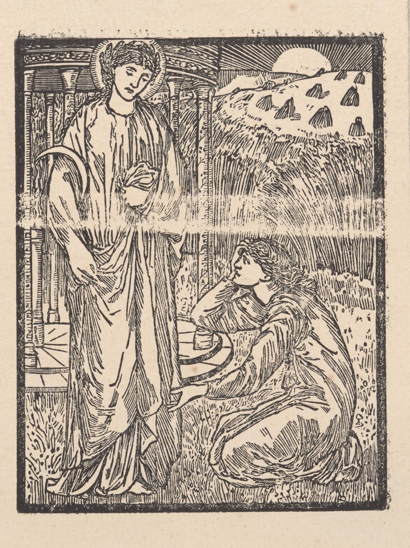 Sir Edward Coley Burne-Jones - Psyche praying to Ceres