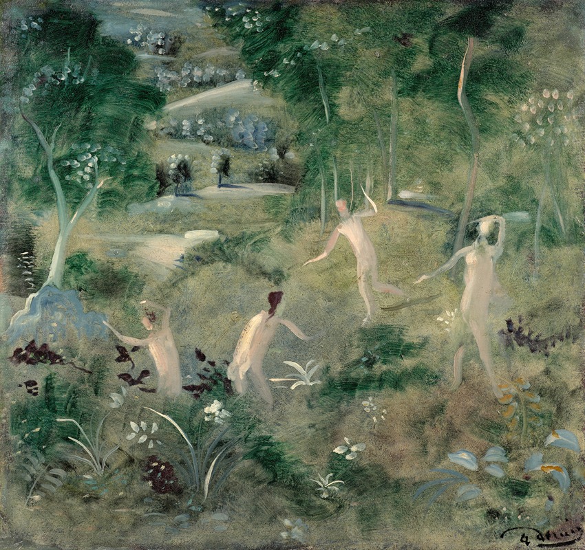André Derain - Ebats de nymphes en forêt