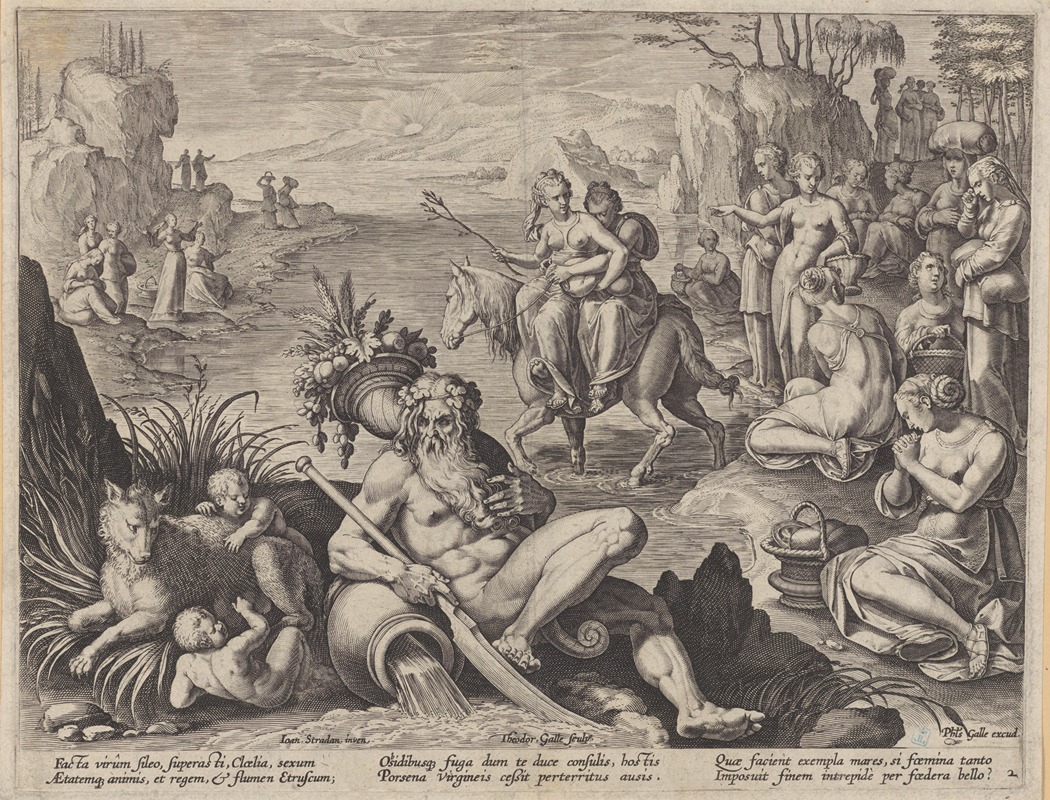 Stradanus - The Abduction of Cloelia