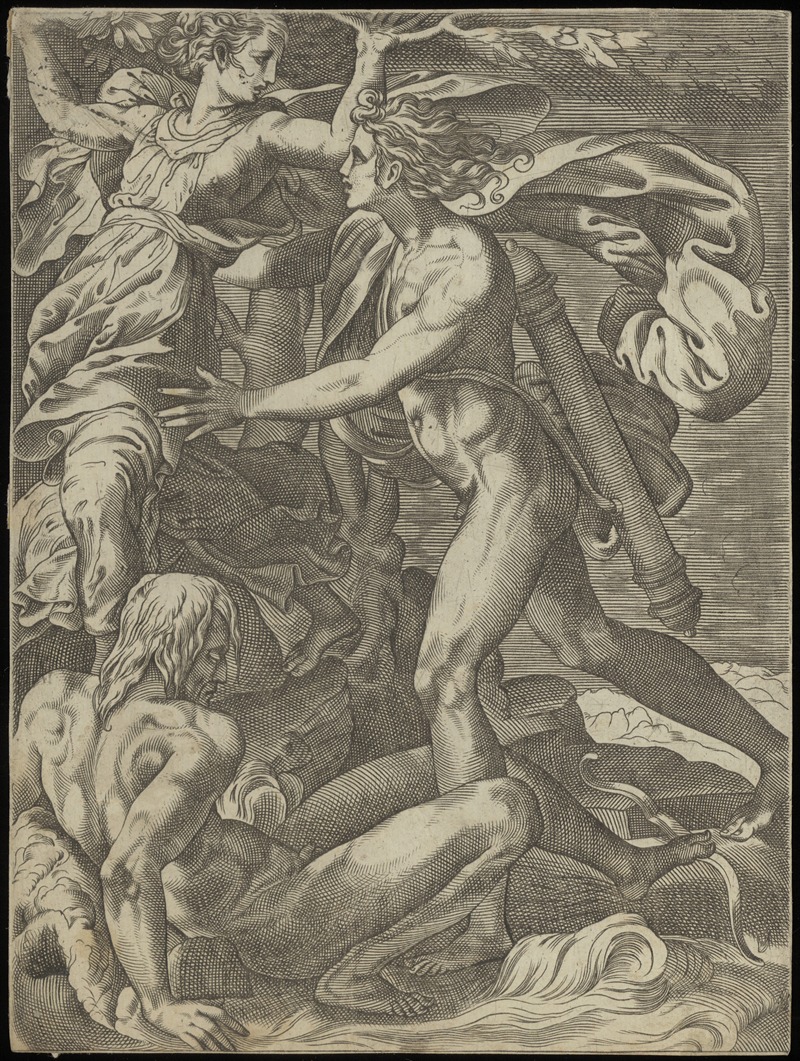 Giovanni Jacopo Caraglio - Apollo en Daphne.