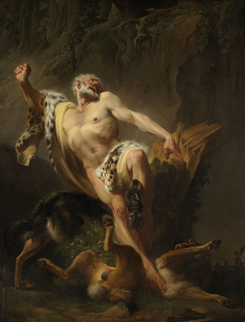 Joseph Benoît Suvée - Milon of Crotona