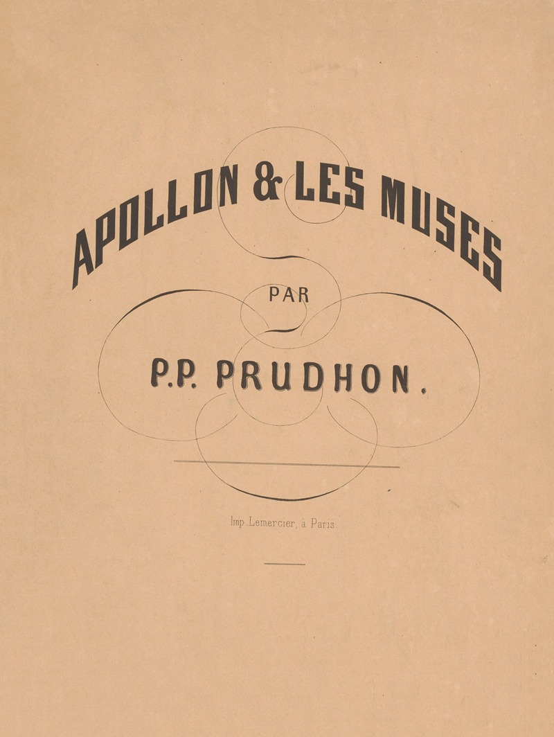 Julien Léopold Boilly - Apollon et les Muses – Title page