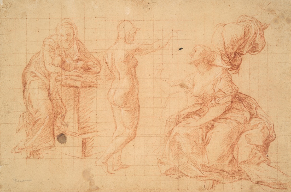 Pompeo Batoni - Studies for ‘Hercules at the Crossroads’ and for the ‘Nativity’