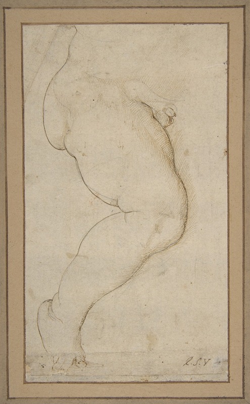 Raphael - Study of the Right Leg of a Male Child
