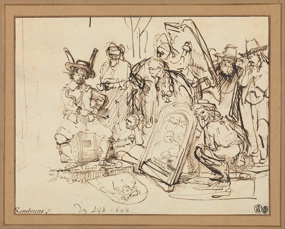 Rembrandt van Rijn - Satire on Art Criticism