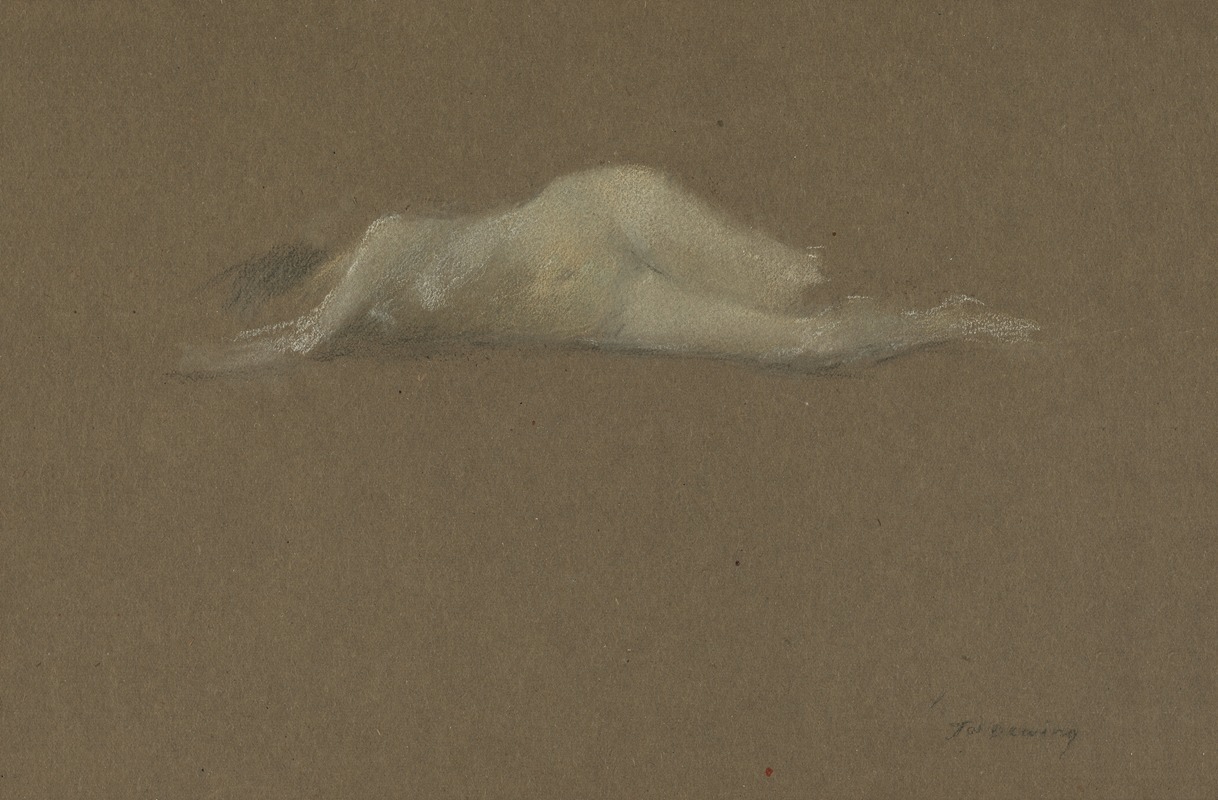 Thomas Wilmer Dewing - Nude Woman on Her Side