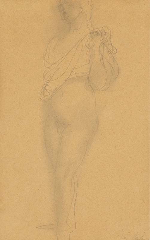 Auguste Rodin - Study of a Nude with Drapery
