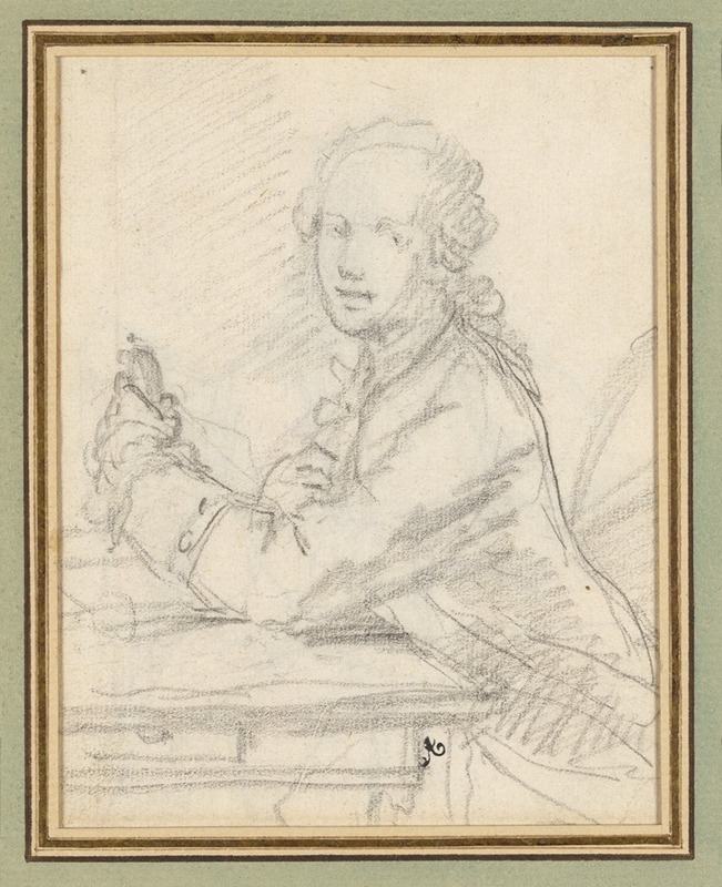 Augustin de Saint-Aubin - Portraits of a Young Man