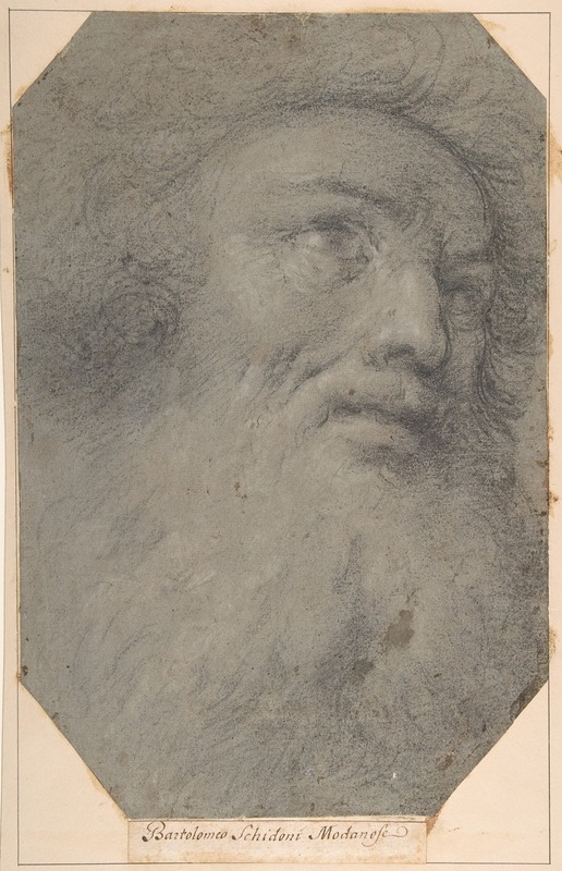 Bartolomeo Schedoni - Head of a Bearded Man, Looking up to the Right