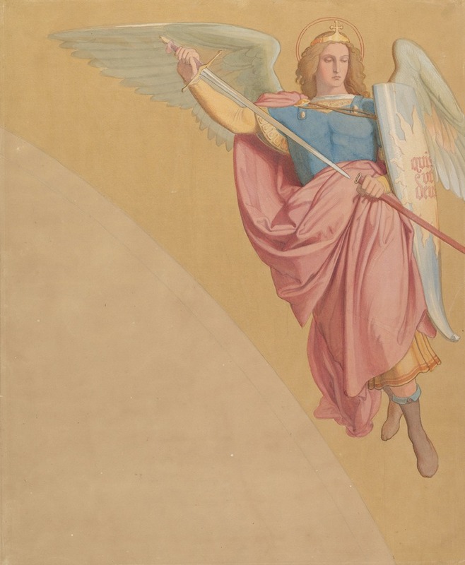 Eduard von Steinle - Archangel Drawing a Sword