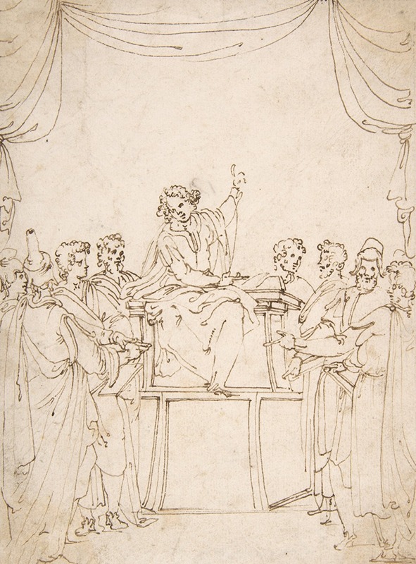 Ercole Setti - Jesus Disputing with the Doctors in the Temple (Luke 2;46-47)