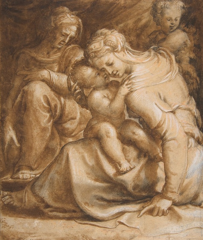 Francesco de' Rossi - Virgin and Child with Saint Anne and John the Baptist