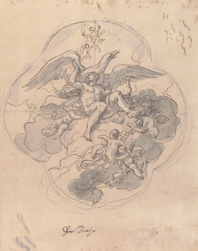 Francesco Solimena - Jupiter with his Eagle