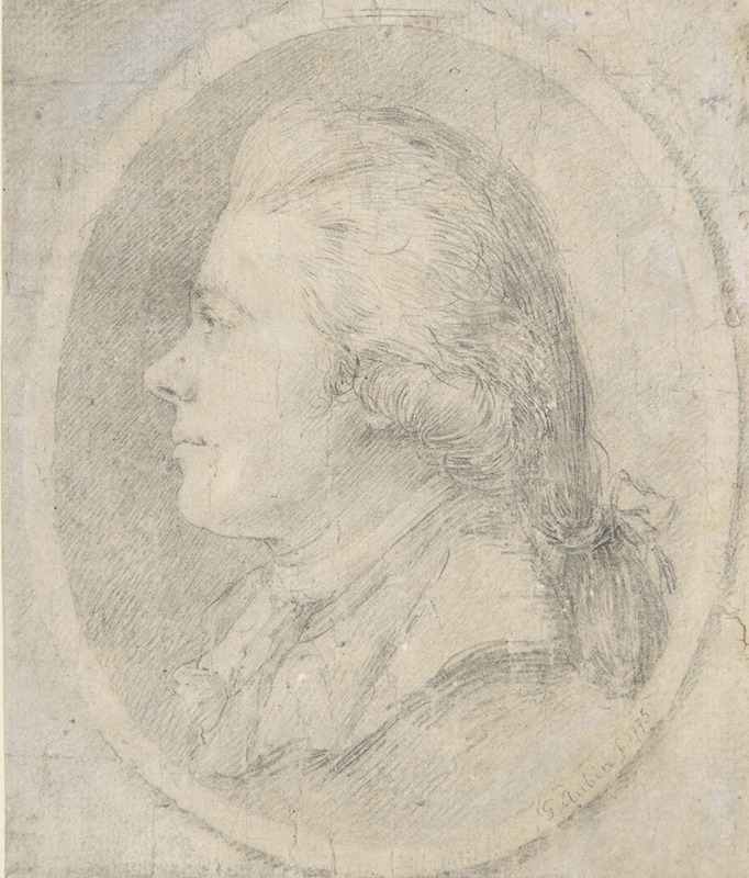 Gabriel de Saint-Aubin - Portrait of a Man