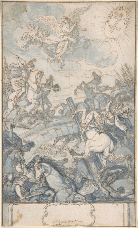 Georg Philipp Rugendas the Elder - Constantine’s Battle at the Milvian Bridge