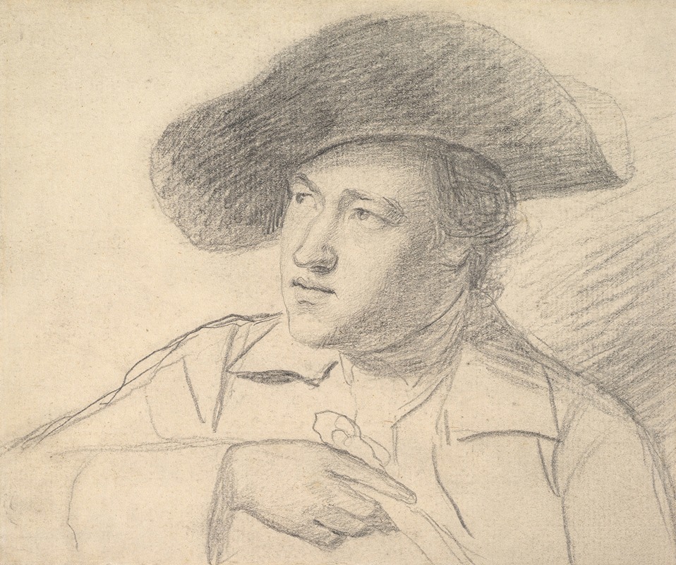 George Romney - The Rev. William Atkinson, Wearing a Broad-Brimmed Hat
