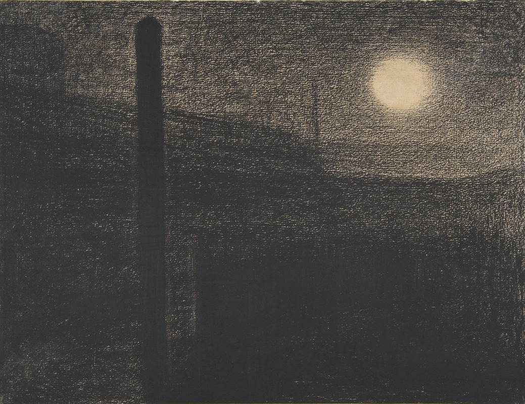 Georges Seurat - Courbevoie; Factories by Moonlight