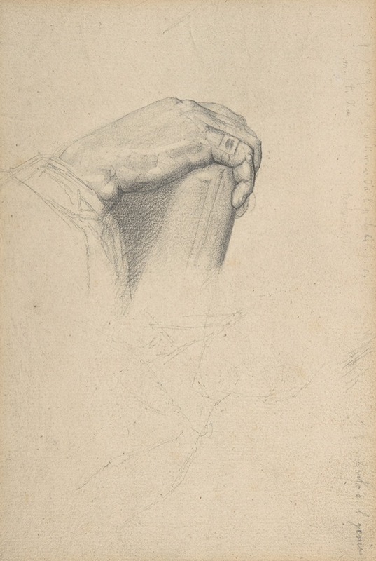 Georges Seurat - The Hand of Poussin, after Ingres