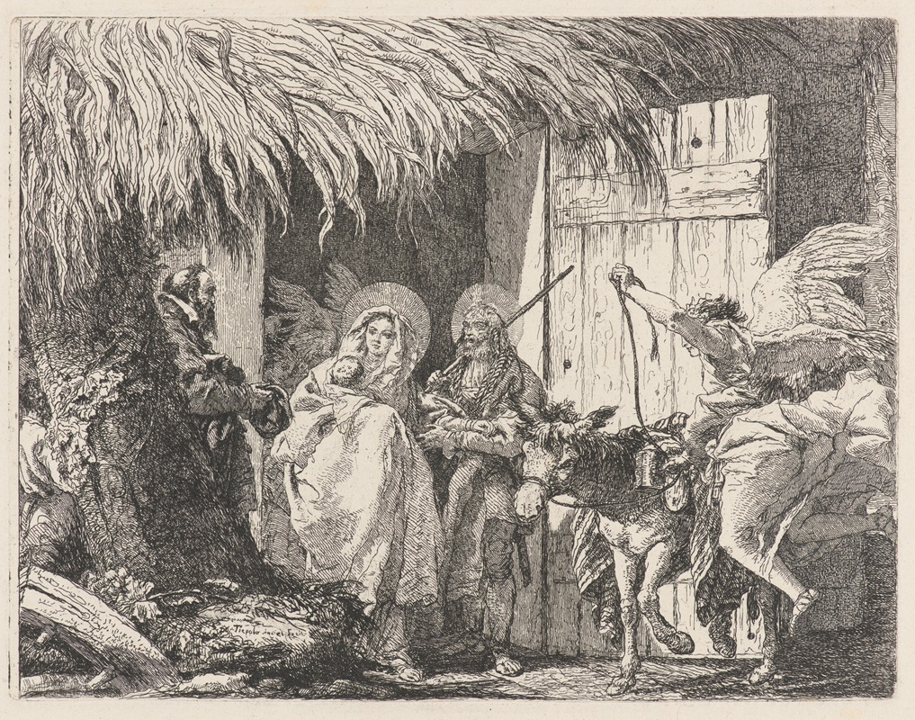 Giovanni Domenico Tiepolo - Joseph and Mary Prepare to Leave