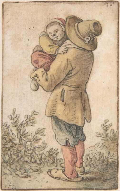 Herman Saftleven - Peasant with Child