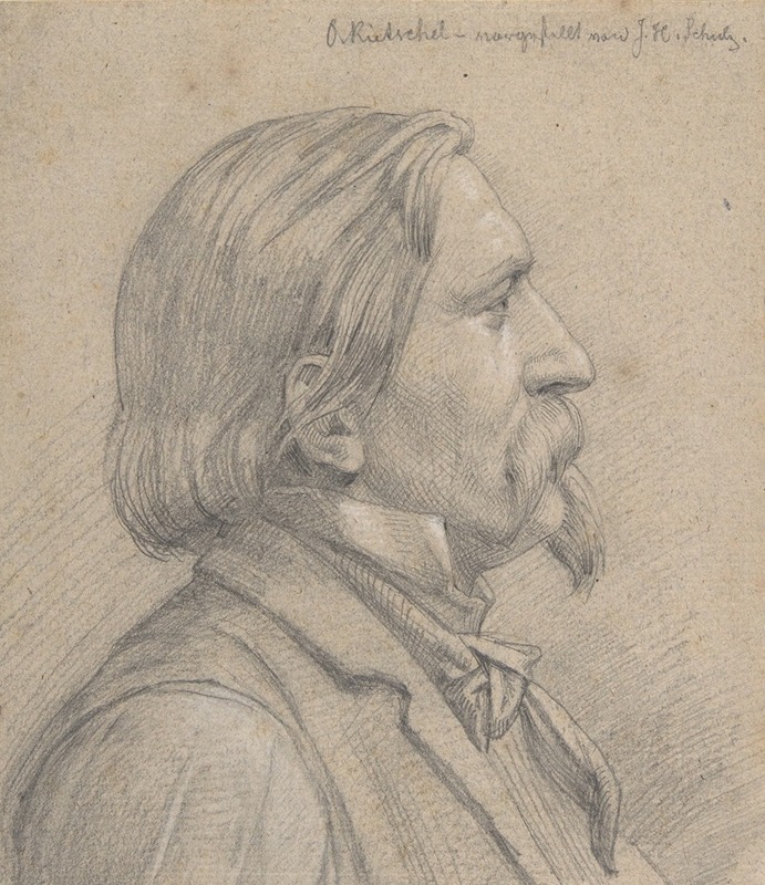 J. H. Schulz - Portrait of O. Rietschel