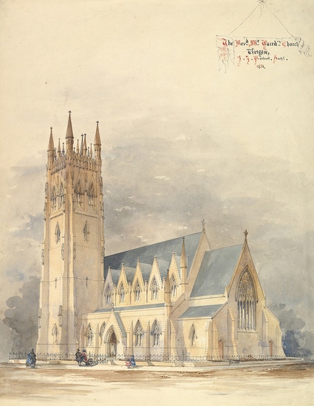 J. T. Rochead - Perspective Elevation of Reverend Mr. Gaird’s Church, Glasgow, in the Gothic Style