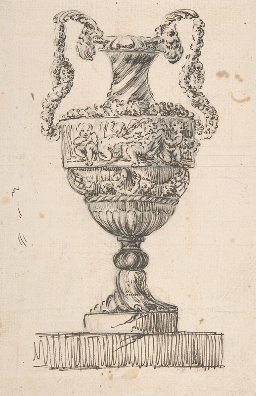 Jacques François Joseph Saly - Design for a Vase