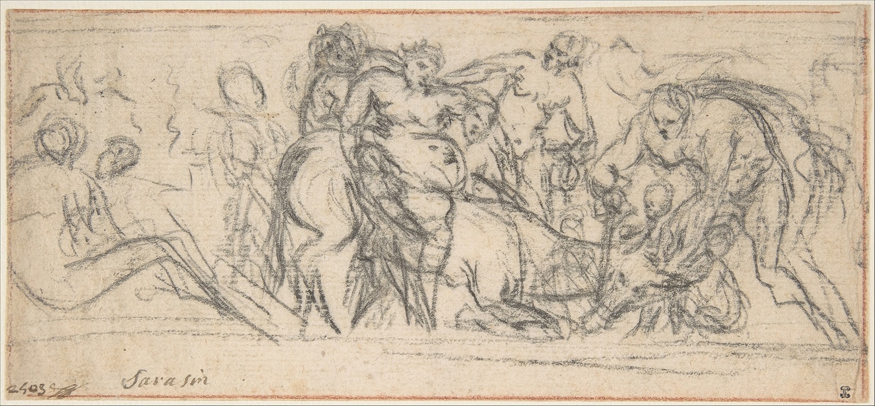 Jacques Sarazin - Drunken Silenus Riding on an Ass