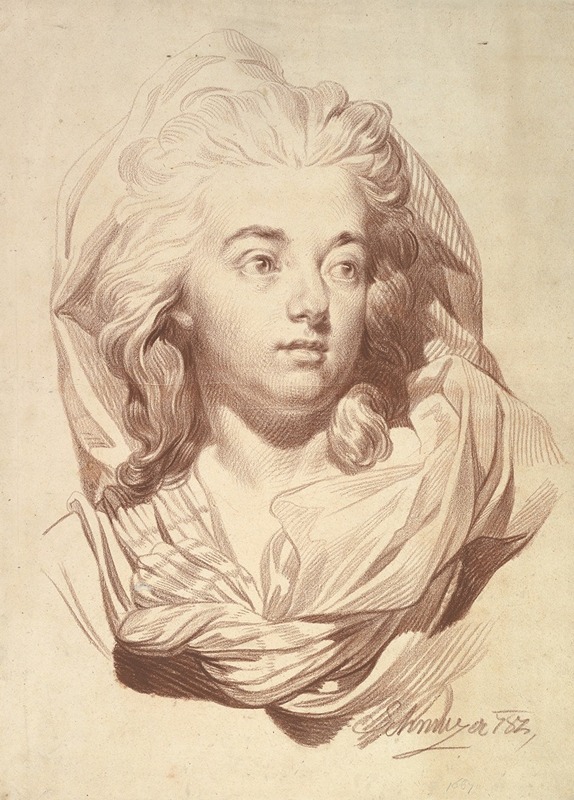 Jakob Matthias Schmutzer - Head of a Woman with a Veil