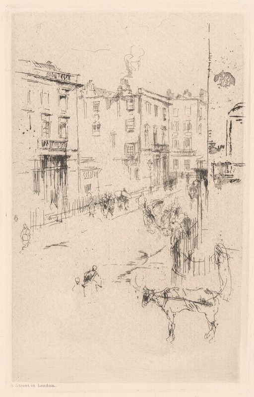 James Abbott McNeill Whistler - A Street in London