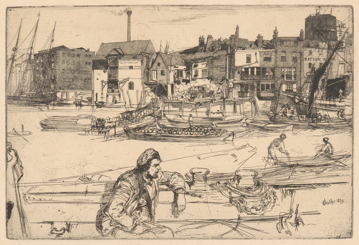 James Abbott McNeill Whistler - Black Lion Wharf