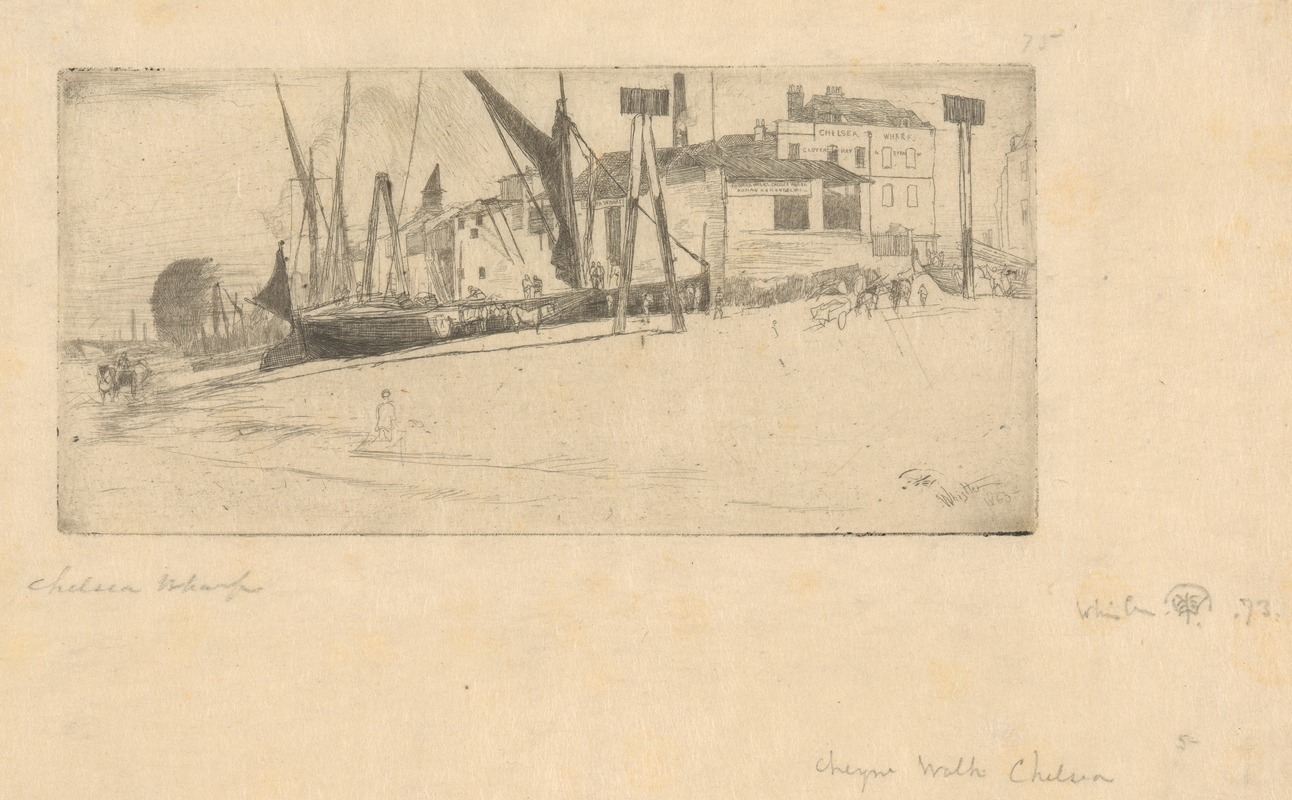 James Abbott McNeill Whistler - Chelsea Wharf