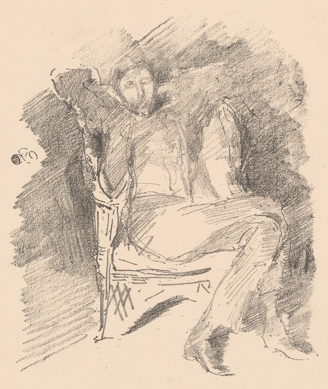 James Abbott McNeill Whistler - Firelight; Joseph Pennell (No. 1)