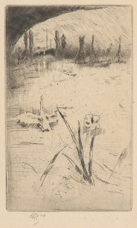 James Abbott McNeill Whistler - Swan and Iris