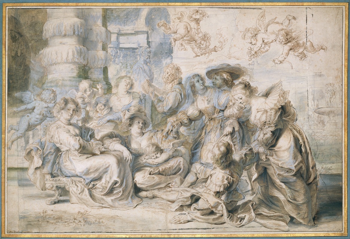 Peter Paul Rubens - The Garden of Love (right portion)