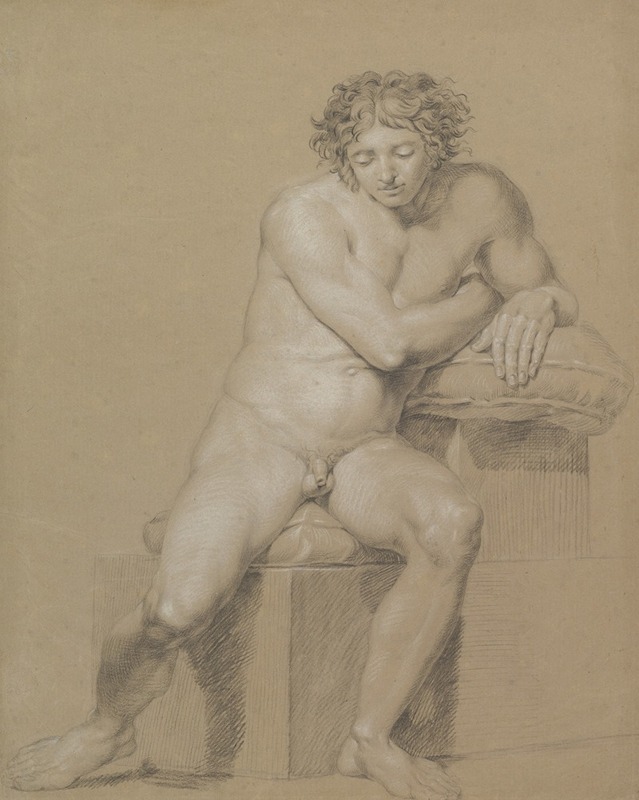 Philipp Otto Runge - Study of a Seated Male Nude