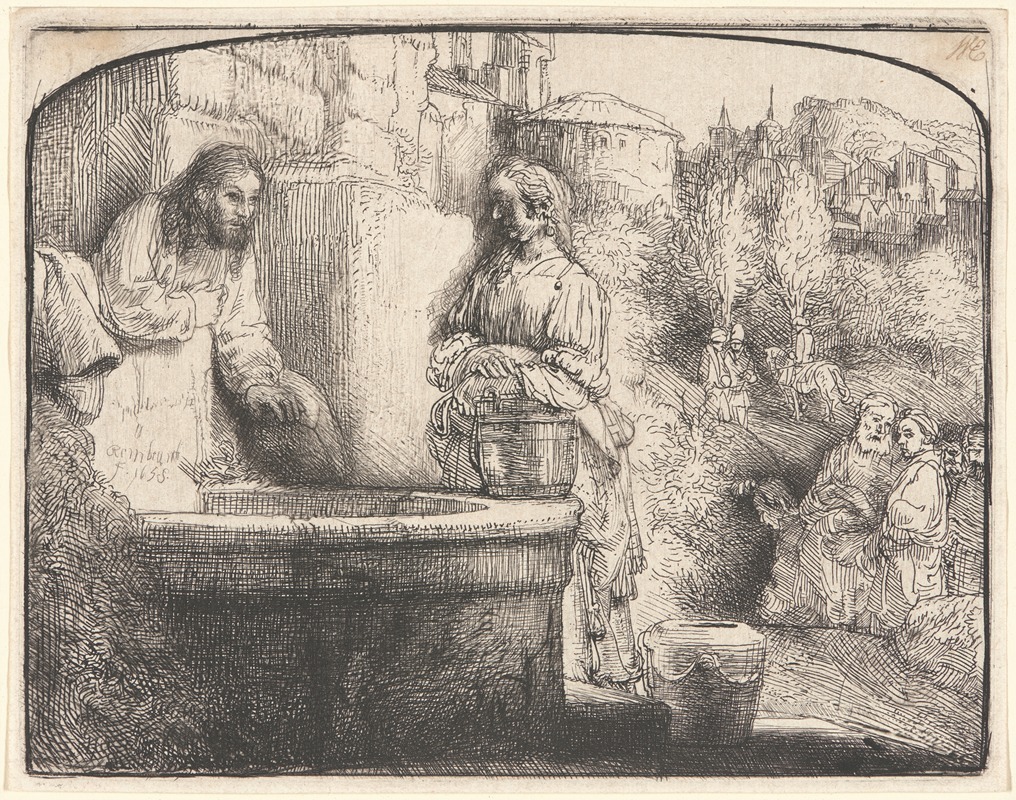 Rembrandt van Rijn - Christ and the Woman of Samaria