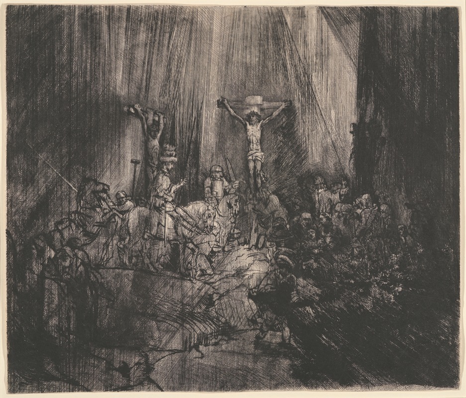 Rembrandt van Rijn - Christ Crucified between the Two Thieves (The Three Crosses)