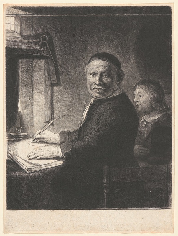 Rembrandt van Rijn - Lieven Willemsz van Coppenol, Writing Master