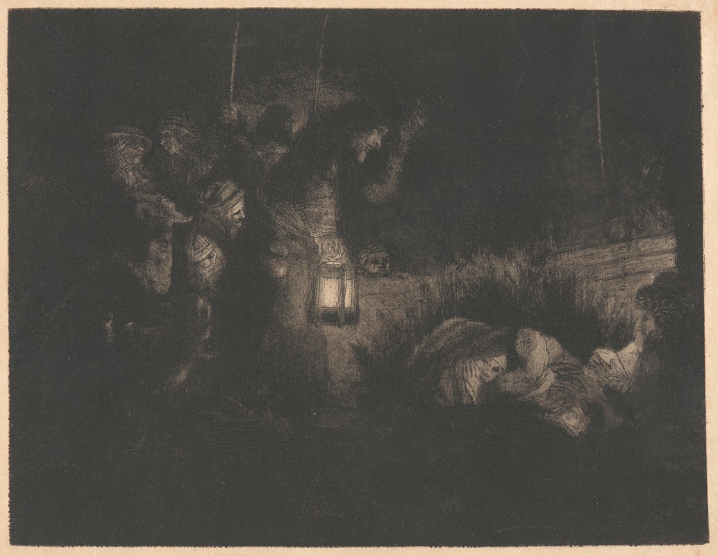 Rembrandt van Rijn - The Adoration of the Shepherds; A Night Piece