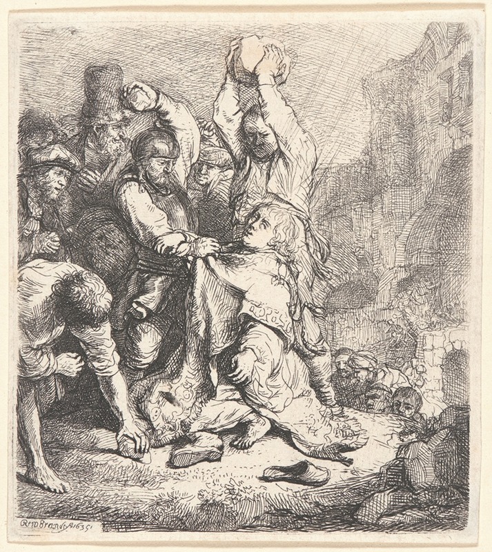 Rembrandt van Rijn - The Stoning of St. Stephen